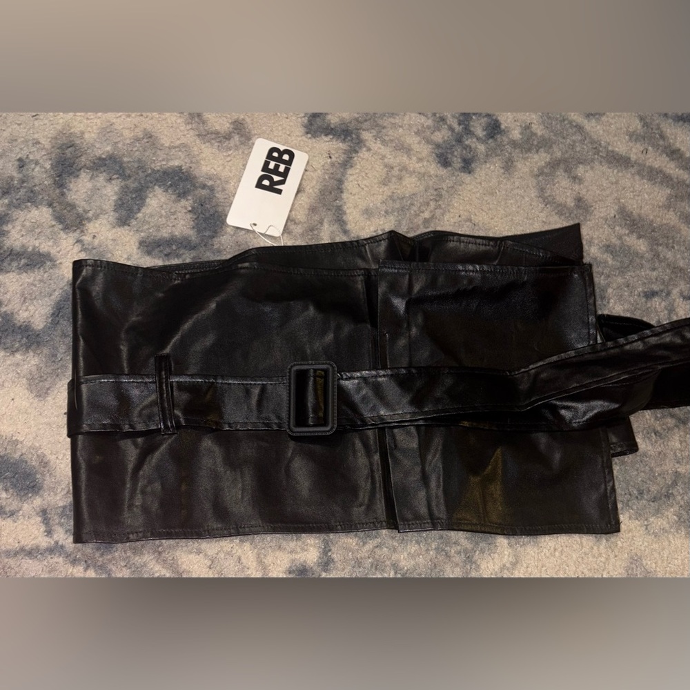 Rebdolls Don't Let Go Vegan Leather Corset Belt Size 4X NWT